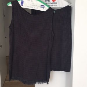 Unique purple skirt-blouse set